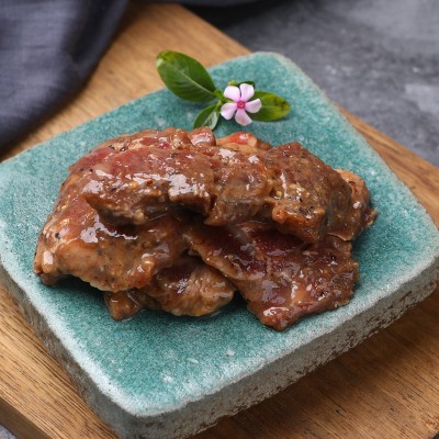 茶楼腌制黑椒牛仔骨牛肉冷冻牛排骨黑椒牛排肉半成品酒店专用5斤图2