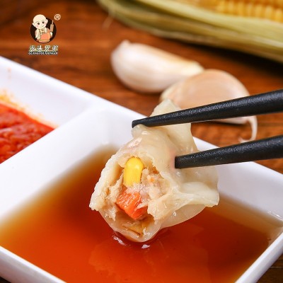 手工玉米饺子学生早餐商用早点茶点心光头佬包子速冻工厂手工饺子图2