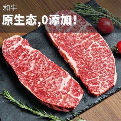 谷饲雪花牛排安格斯原切未腌健身牛肉未腌制进口现货冷冻商用批发