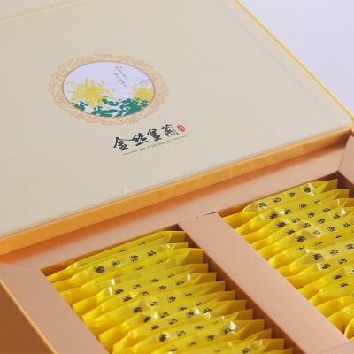 金丝皇菊一朵一杯新花28朵独立装礼盒菊花茶徽州大黄菊花果茶批发图2