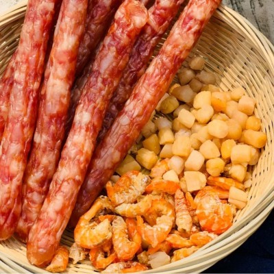 北海海味海鲜腊肠海鲜干货瑶柱虾米海猪肉腊肠批发零售图3