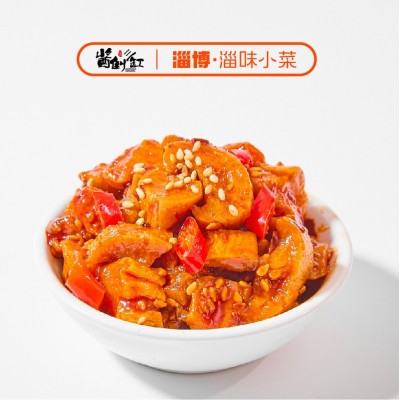 厂家供应90g麻辣萝卜干 麻辣椒香榨菜下饭菜咸菜萝卜干批发图5