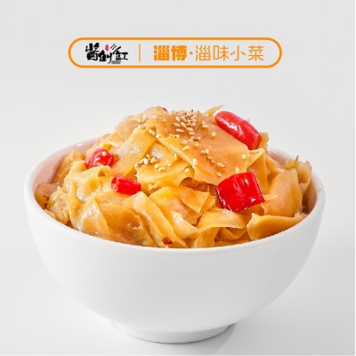 厂家供应128g纸片姜 清香嫩姜榨菜下饭菜咸菜泡菜生姜芽图4