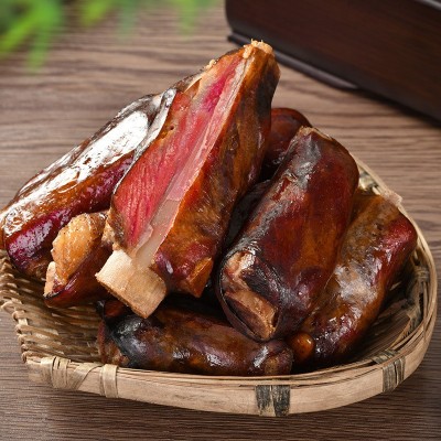 四川特产排骨香肠农家手工自制麻辣脆骨烟熏腊肠500克/袋批发代发图2