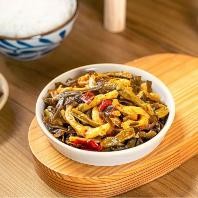 白袋15g香脆豇豆什锦四川泡菜小包装咸菜榨菜配粥下饭泡椒香辣图3