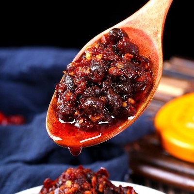 吉香居风味豆豉280g瓶 四川调味料拌饭拌面辣椒酱下饭酱图3