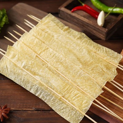 豆制品干货豆皮串豆干串铁板烧烤炸串老式炸串千张豆皮图2