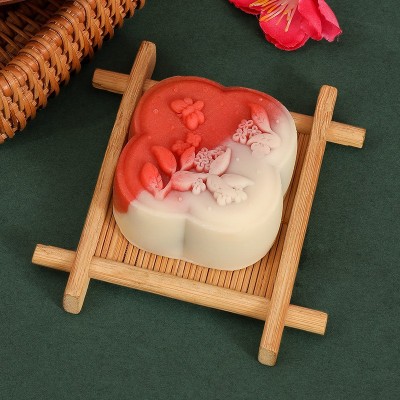 中秋月饼广式桃山皮伯爵红茶双色渐变订购图案月饼礼盒团购批发图4