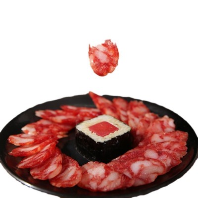 广式腊肠特产农家里猪肉香肠200g 农家过年风干年货广式腊肠香肠图5