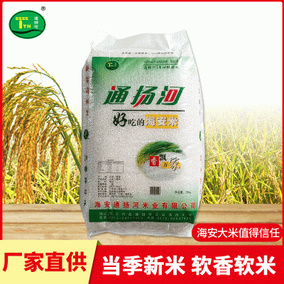 海安当季新米批发 米质饱满口感软糯通扬河大米 厂家供应图2