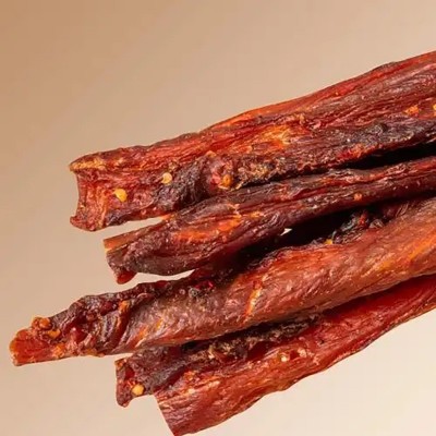 代加工风干鸡肉干零食办公室充饥休闲鸡肉条露营追剧鸡肉干代加工图2