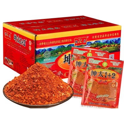 坤太麻辣1+2蘸水300g*27袋云南特产辣椒面烧烤撒料蘸料五香烙锅粉图3