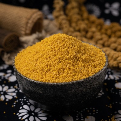 小米批发2500g真空陕北米脂黄小米月子杂粮米砖五谷杂粮农家米图4