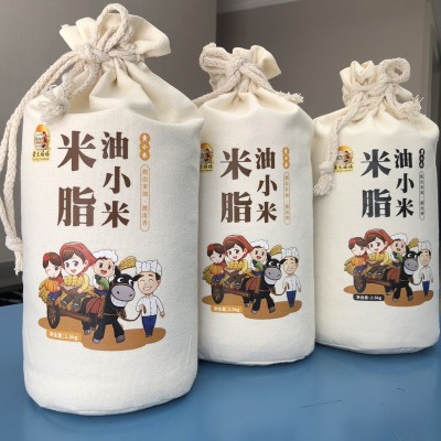 小米批发 黄土妈妈米脂黄小米 5斤布袋装 2024年新米 陕北油小米图2