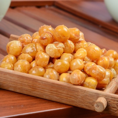 孟柳五斤装大包饭店餐饮KTV批发香辣牛肉味香酥黄金豆油炸脆豌豆图2