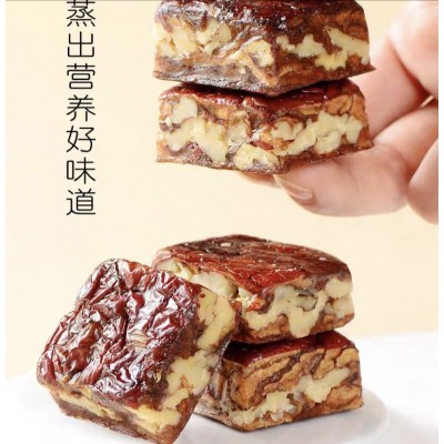 手工制作黑芝麻枣仁派香甜可口老少皆宜核桃与枣的完美结合香酥图3