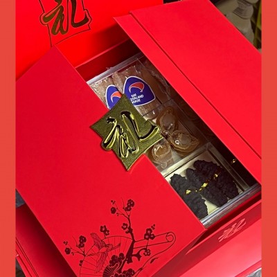 批发代发鱼胶滋补礼盒节日送礼长辈60头鲍鱼干货螺纹参节日礼盒装图2