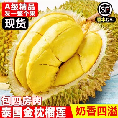 泰国金枕榴莲进口顺丰包邮新鲜水果一级整个箱应季10斤头巴掌肉大