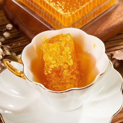 蜂巢500g蜂巢蜜荆条巢蜜 山花巢蜜 巢蜜 嚼着吃盒装 网红直播切巢图2