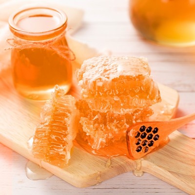 蜂巢500g蜂巢蜜荆条巢蜜 山花巢蜜 巢蜜 嚼着吃盒装 网红直播切巢图3