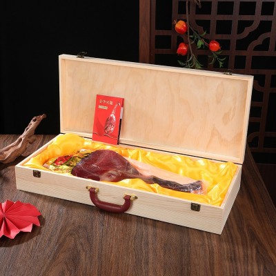 金华火腿创意窗花木盒装整腿商务礼盒5斤6斤火腿礼盒年货送礼佳品图2