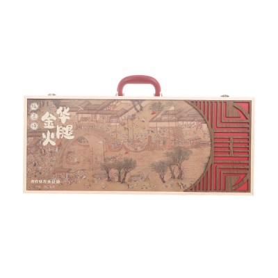 金华火腿创意窗花木盒装整腿商务礼盒5斤6斤火腿礼盒年货送礼佳品图5