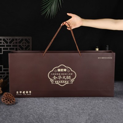 金华火腿高端木纹礼盒装土特产年货商务企业送礼农家腌制特产火腿图4