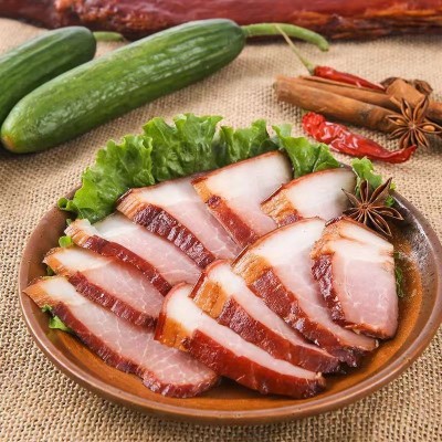 工厂货源湖南风味猪五花腊肉自制烟熏后腿老腊味非四川腊肠肉批发图4