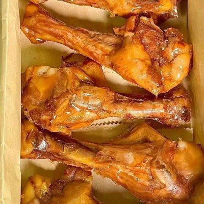 整箱50个盐焗五香小腿王鸭翅根卤味非小鸡腿厂家批发烤翅图3