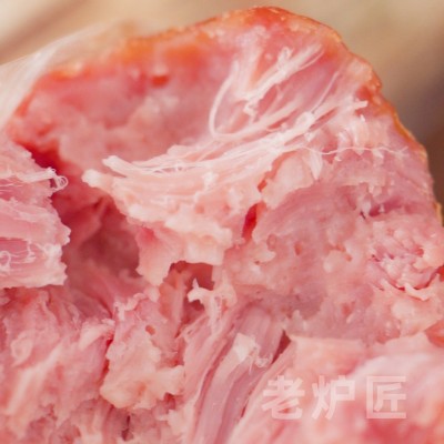 大肉粒熏煮火腿肠烟熏肠易佰园青岛老火腿即食猪腱子肉大肉肠批发图3