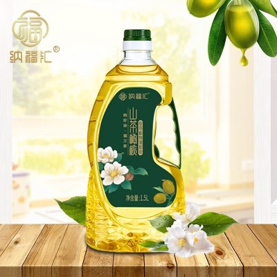 纳福尔纳福汇山茶橄榄油礼盒装1500ml*2瓶植物油节日送礼团购礼品图3