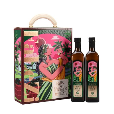 法乐兹初榨橄榄油礼盒750ml*2瓶食用油节日送礼员工福利