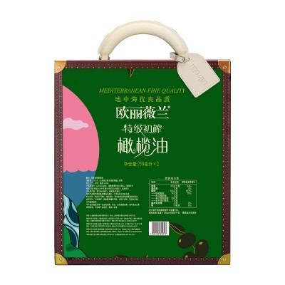 欧丽薇兰特级初榨橄榄油750ml*2礼盒装 团购福利健康新选择图4