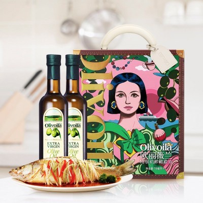 欧丽薇兰特级初榨橄榄油750ml*2礼盒装 团购福利健康新选择图3