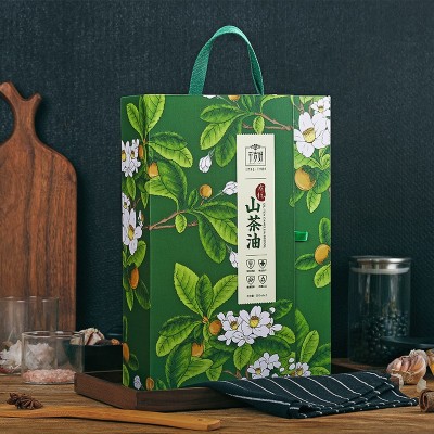 千岁好有机山茶油500ml*2礼盒装 福利团购压榨一级 绿色食品认证图3