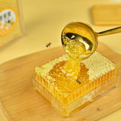 蜂巢蜜250g盒装新鲜成熟蜂窝全封盖农家土特产百花巢蜂蜜厂家批发图3