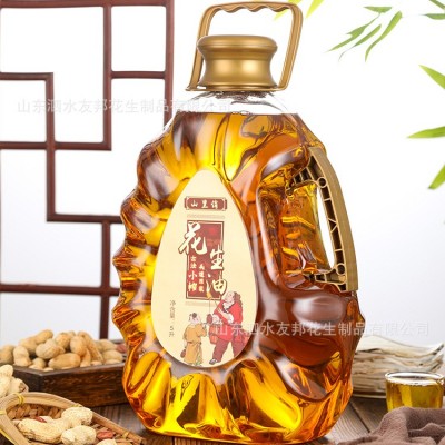山里俏 压榨花生油5升古法酿造家用炒菜无添加植物油代发批发图3