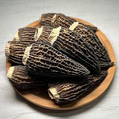 四川金堂六妹带柄羊肚菌新货干菌菇干货散货批发代发干羊肚菌批發图3