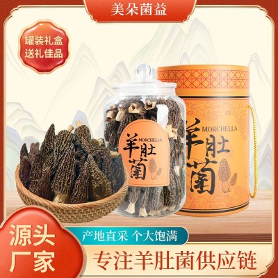 罐装羊肚菌礼盒送长辈礼品四川金堂羊肚菌批发羊肚菌干货一件代发图2