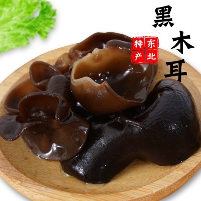 东北黑木耳小碗耳食用菌椴木耳秋木耳商用黑木耳批发干货图2