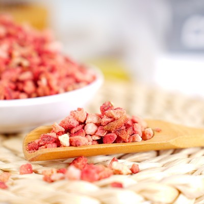 草莓丁草莓果粒烘焙原料蛋糕装饰冷冻干燥草莓碎餐饮配菜宠物零食图4