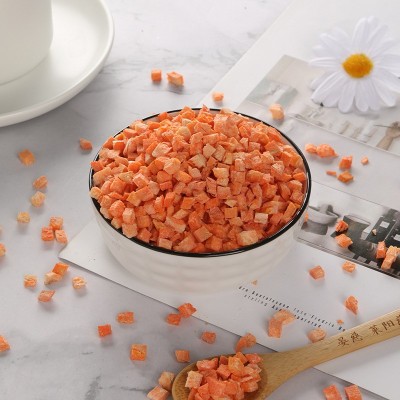 颗粒冻干红胡萝卜丁 脱水蔬菜食品宠物零食烘焙原料散装胡萝卜粒图3