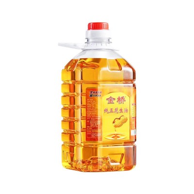 一件代发小榨花生油5L一级压榨健康家用炒菜食用油 5L金桥花生油图5