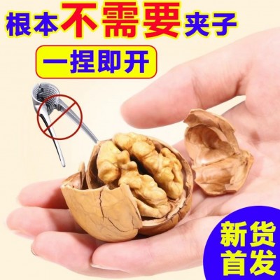 纸皮核桃新疆185批发薄皮一捏即开今年新货干果坚果零食手剥图3