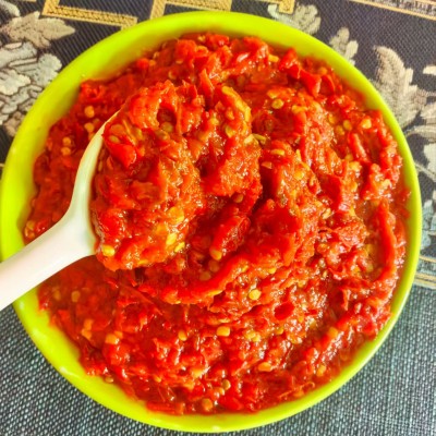 重庆泡椒末红碎泡椒剁椒红二荆条泡二荆条酱下饭菜餐饮商用批发图3