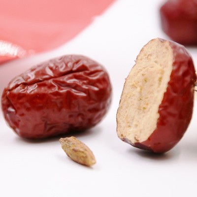 新疆阿拉尔大果灰枣原粒枣红枣干泡水煮粥煲汤500g*4袋孕妇零食图4