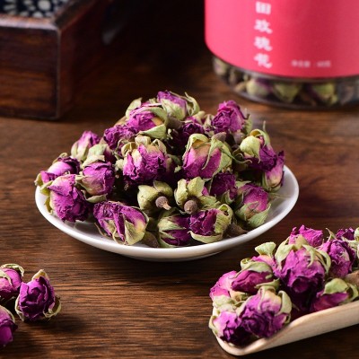 新疆优质和田沙漠玫瑰花茶礼盒罐装大马士革玫瑰花茶散装玫瑰干花图2