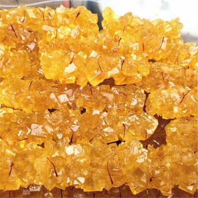 新疆藏红花冰糖黄冰糖传统工艺优质黄冰糖500g*2袋装煮茶泡水喝图2