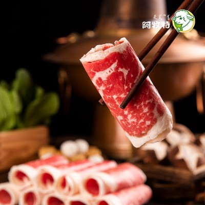 阿牧特谷饲大米龙M5+雪花牛肉 火锅涮品烤肉食材 冷冻生牛肉商用图3