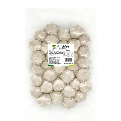 永昌顺纯猪肉丸500g 潮汕风味猪肉丸火锅丸子香菇贡丸批发图5